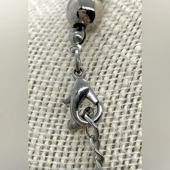 Green Gold Silver Beaded Chunky Necklace Vintage Boho-chic Retro Party Classic - Picture 6 of 11